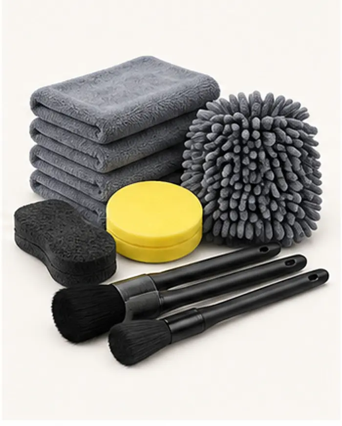 Kit de detallado con microfibra